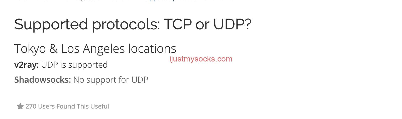 Just My Socks 支持 UDP