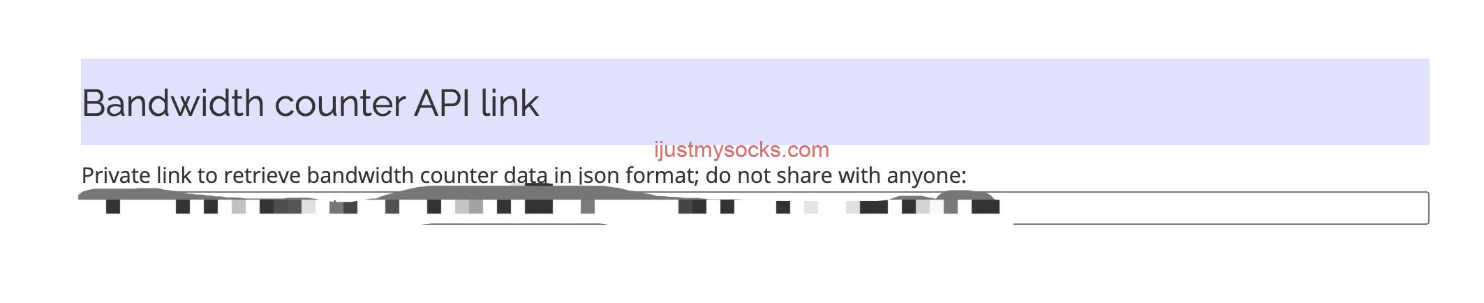 Just-My-Socks-Bandwidth-counter-API-link