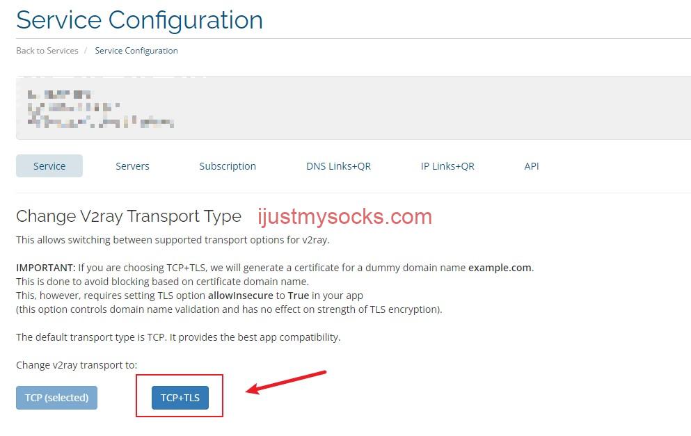 Just My Socks TCP TLS